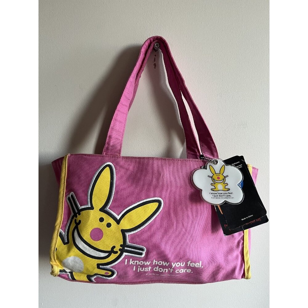 jim benton happy bunny Vintage Y2K reversible tote Bag